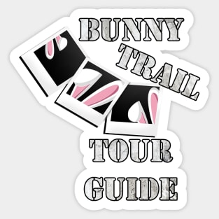 Easter Bunny Trail Tour Guide Easily Confused Cute for Teacher Gifts Sticker